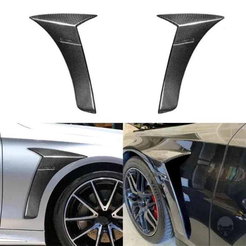 Car Craft Compatible With Mercedes Benz S Class W222 2014-2017 Upgrade Facelift Conversion Bodykit Brabus Kit Front Lip Skirts Diffuser Carbon Fiber