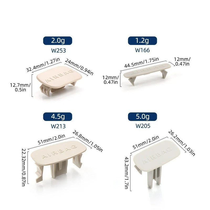 Car Craft Compatible With Mercedes Benz E Class W213 2016-2021 A Piller Airbag Srs Decorative Cover Cap Trim 21369200219051 Black Right CC-8961