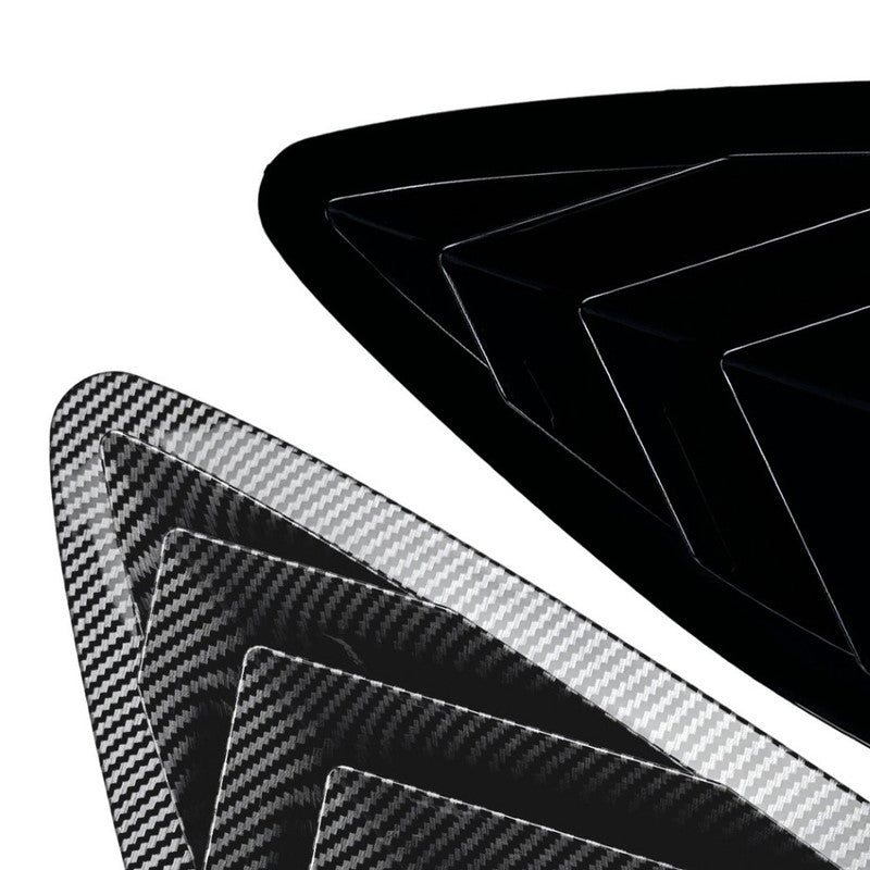 Car Craft Compatible With Mercedes Benz Glc Coupe C253 W253 2016-2020 Car Rear Window Louvers Sticker Rear Triangle Window Shade Spoiler Trim Accessories Zst-1033 Glossy Black