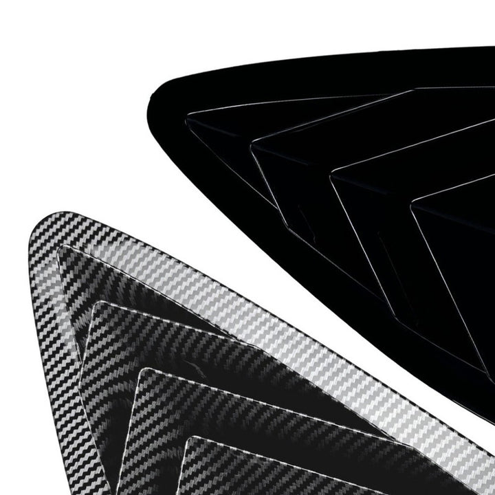 Car Craft Compatible With Mercedes Benz Glc Coupe C253 W253 2016-2020 Car Rear Window Louvers Sticker Rear Triangle Window Shade Spoiler Trim Accessories Zst-1033 Glossy Black