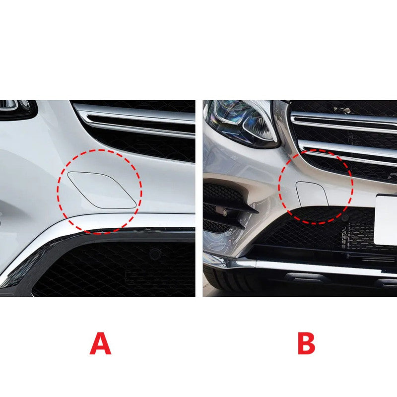 Car Craft Compatible With Mercedes Benz Glc W253 X253 2015-2019 Front Bumper Tow Hook Towing Tochan Trailer Cover 2538850022 Unpainted A - CAR CRAFT INDIA
