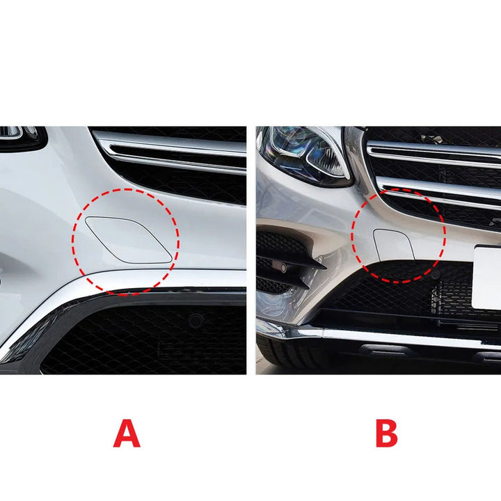 Car Craft Compatible With Mercedes Benz Glc W253 X253 2015-2019 Front Bumper Tow Hook Towing Tochan Trailer Cover 2538850022 Unpainted A - CAR CRAFT INDIA