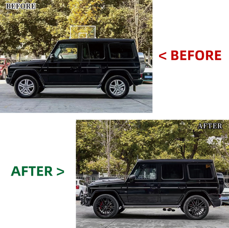 Car Craft Compatible With Mercedes Benz G Class G Wagon W463 2007-2018 To W464 2019+ Amg G63 G53 Upgrade Facelift Conversion Bodykit Bumper Hood Headlight Taillight