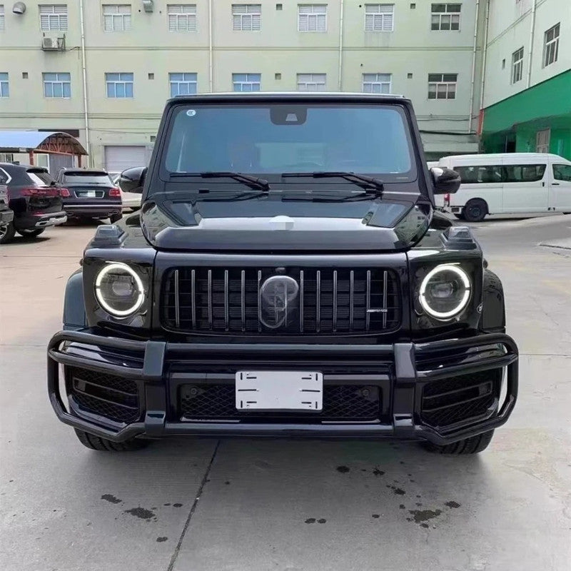 Car Craft Compatible With Mercedes Benz G Class G Wagon W464 G350 G400 G550 G63 G500 2019+ Front Bumper Guard Off-road Protection Bar Crash Barrier