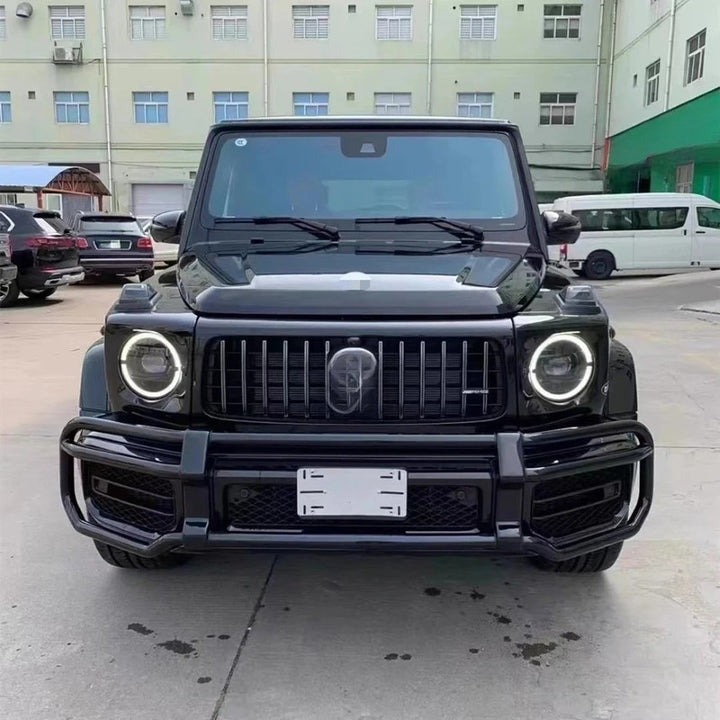 Car Craft Compatible With Mercedes Benz G Class G Wagon W464 G350 G400 G550 G63 G500 2019+ Front Bumper Guard Off-road Protection Bar Crash Barrier