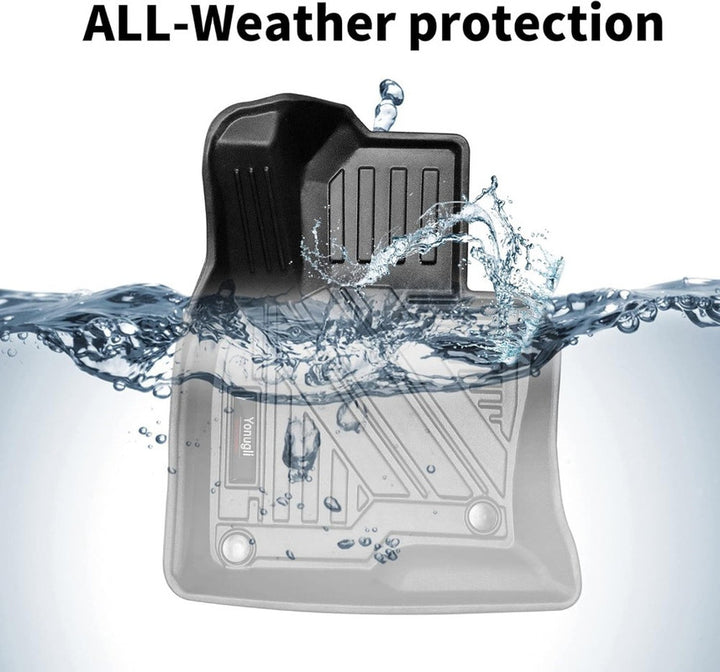 Car Craft Compatible With Jeep Wrangler Rubicon 2019-2024 Car Floor Mats Anti-slip Foot Pads All-weather Tpe Protection 1st & 2nd Row Floor Liners Hy3008 CC-7583 - CAR CRAFT INDIA