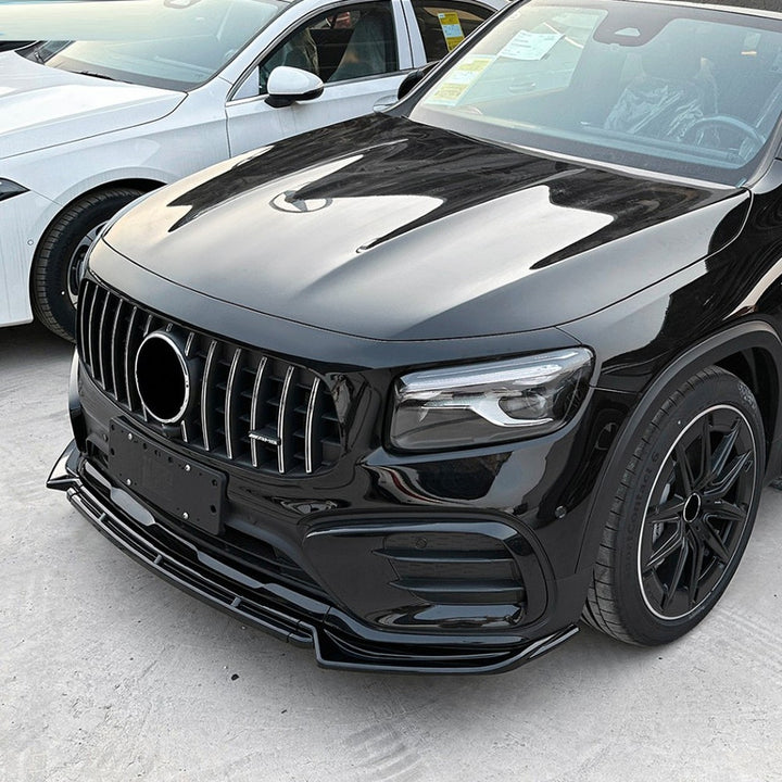 Car Craft Compatible With Mercedes Benz Glb Class X247 Facelift 2024+ Glb220 Glb35 Amg Front Bumper Lip Skirt Splitter Spoiler Zst-1039 Glossy Black