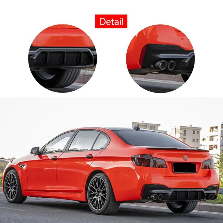 Car Craft Compatible With Bmw 5 Series F10 2010-2017 Front Rear Bumper Upgrade Convert To M Sport M5cs F90 G30 M5 Style Bodykit Body Kit Bumper Side Skirt Rear After Lip Diffuser Exhasut Pipe Tips Gc F10 18 039 CC-10683