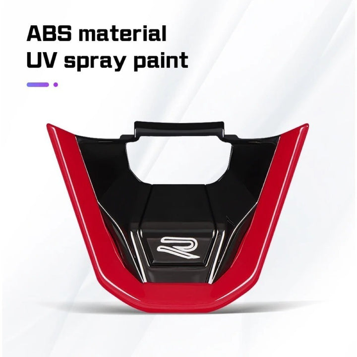 Car Craft Compatible With Volkswagen Virtus Arteon Golf 8 Vw Id.3 Passat B8 T-cross Tiguan Touareg Vw T6 Steering Wheel Trim Badge Logo R Line Red CC-3247 - CAR CRAFT INDIA