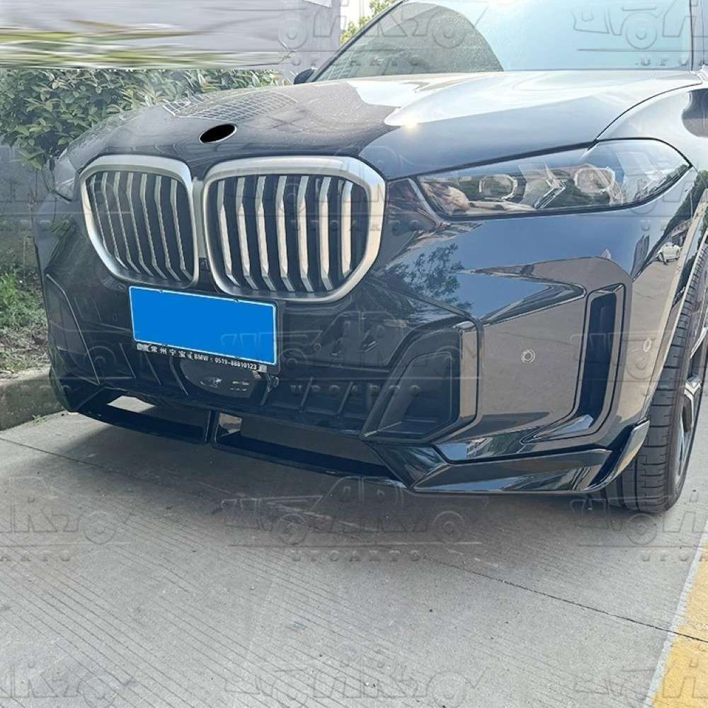 Car Craft Compatible With Bmw X5 G05 Lci 2023+ M Sport Peformance Mp Front Bumper Lip Splitter Skirts 2 Part Ar-bm-0234 Cf Carbon Fiber Look - CAR CRAFT INDIA