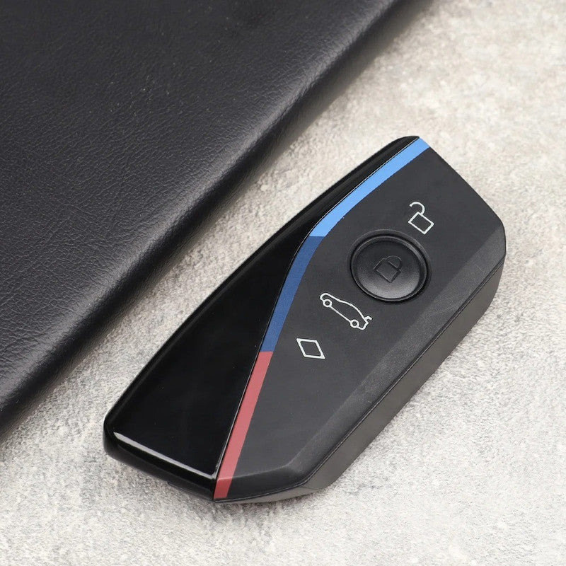 Car Craft Compatible With Bmw 1 2 3 4 5 6 7 X1 X3 X4 X5 X6 X7 Z4 Series Upgrade Key Cover Case To New Style Car Key Cover Shell With Blade 3 Button Bm-ks-62