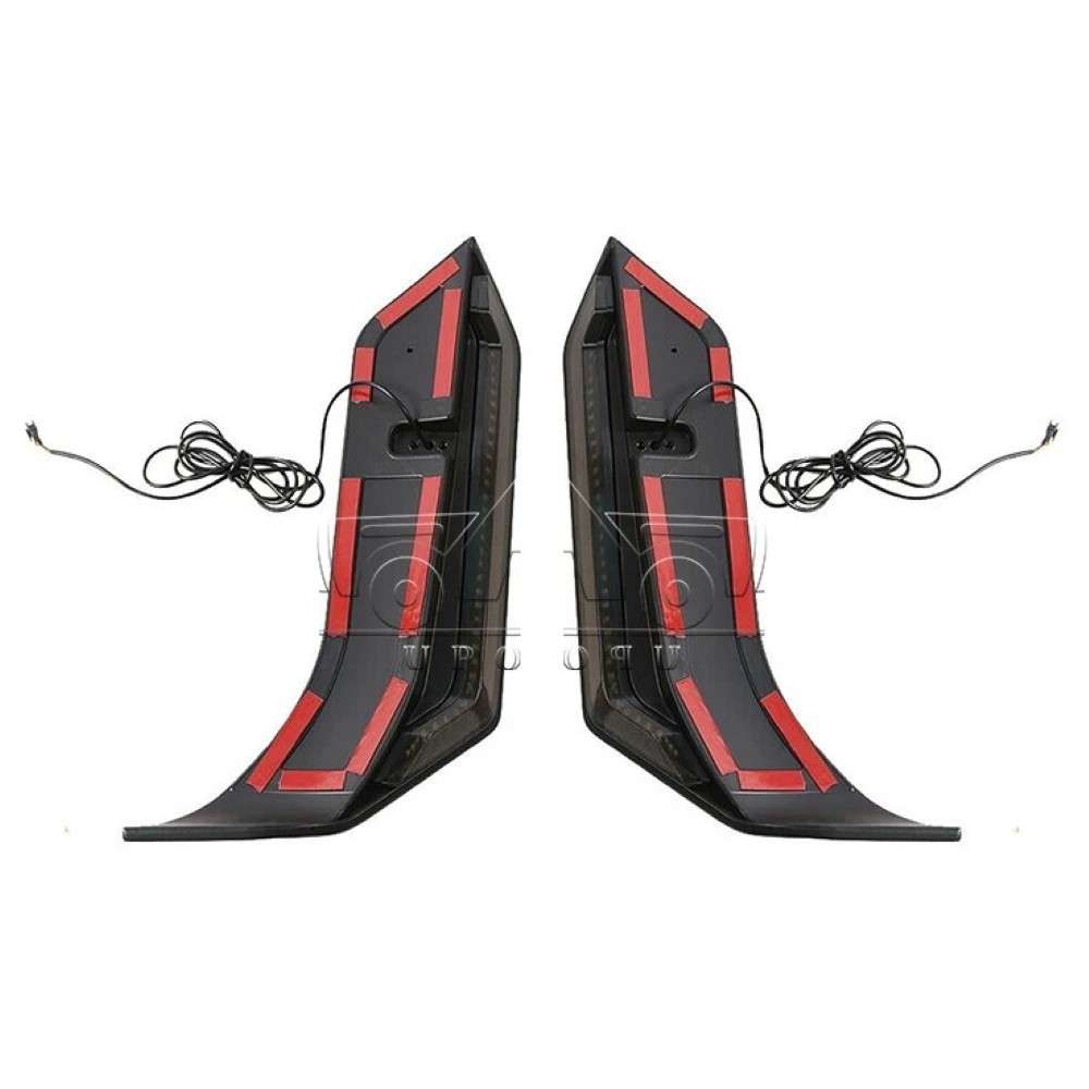 Car Craft Compatible With Jeep Wrangler 2007-2017 Rear Trunk Wing Boot Roof Spoiler Lip Splitter Skirt Led Ar-jeep-006 Cf Carbon Fiber Look - CAR CRAFT INDIA