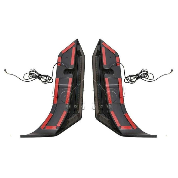 Car Craft Compatible With Jeep Wrangler 2007-2017 Rear Trunk Wing Boot Roof Spoiler Lip Splitter Skirt Led Ar-jeep-006 Cf Carbon Fiber Look - CAR CRAFT INDIA
