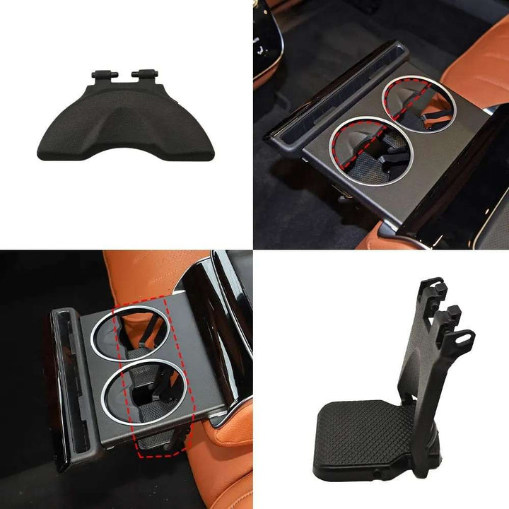Car Craft Compatible With Mercedes Benz S Class W223 2020-2025 E Class W214 2024+ Glc W254 X254 2024+ Rear Center Console Water Cup Drink Holder Buckle Clip 2238130300-2 Model B CC-8470 - CAR CRAFT INDIA