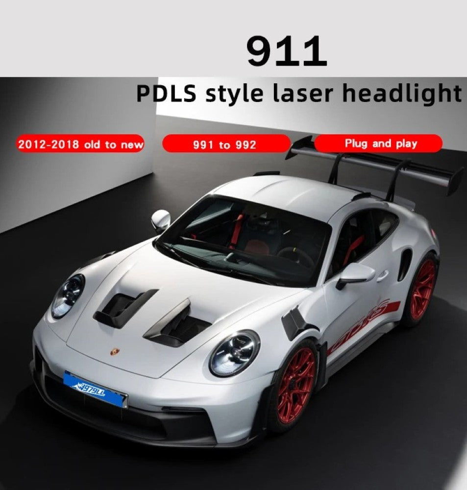 Car Craft Compatible With Porsche 991 2012-2018 Car Front Upgraded To 992 2023 Head Light Lamp Xenon Headlight Retrofit Upgrade Modified Led Drl Hid CC-7949 - CAR CRAFT INDIA