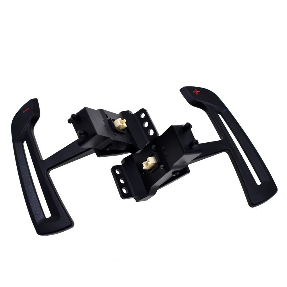 Car Craft Compatible With Porsche 992 Carreratarga Panamera 971.2 2021 Macan 95b.2 Cayenne 2024+ Interior Steering Wheel Magnetic Paddle Shift Gear Shifter Pad B Red Mark CC-7933 - CAR CRAFT INDIA