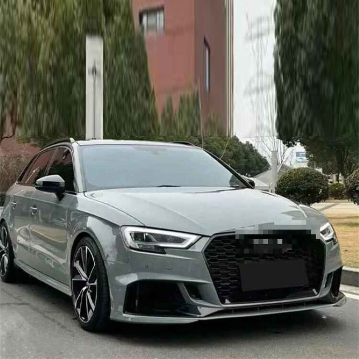 Car Craft Compatible With Audi A3 2017-2020 Upgrade Convert To Rs3 S3 Sport Bumper Front Bodykit Mesh Gc A3-013 - CAR CRAFT INDIA