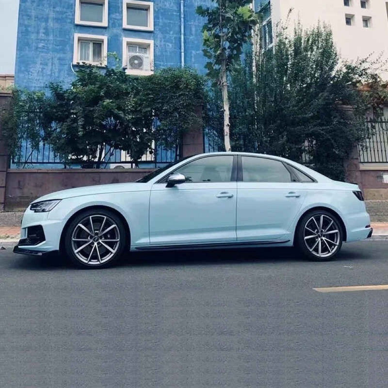 Car Craft Compatible With Audi A4 B9 2017-2020 Upgraded Facelift Convert To Rs4 S4 Sport Bodykit Side Skirt Splitter Running Board A4-028 Gc