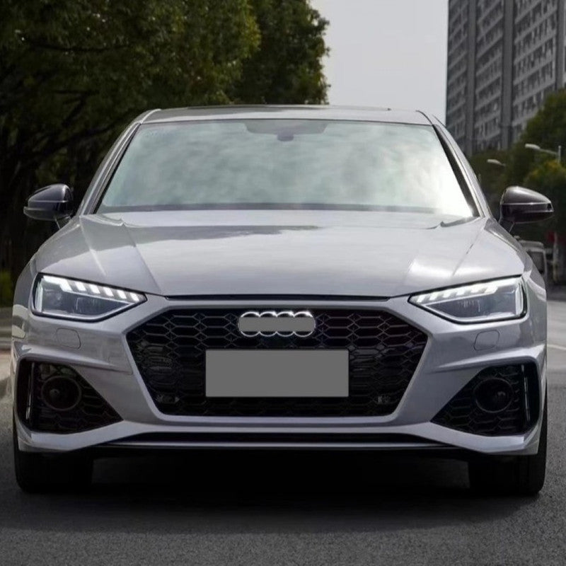 Car Craft Compatible With Audi A4 B9.5 2021+ Front Bumper Lip Splitter Skirt Trim For Rs4 Model A4-041/042 Gc CC-10833