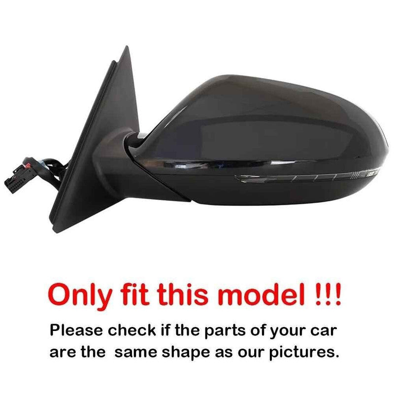Car Craft Compatible With Audi A6 C7 S6 Rs6 2012-2018 Side Rear View Case Wing Cap Shell Housing Mirror Covers 3m Tape Pasting Style Carbon Fiber Look