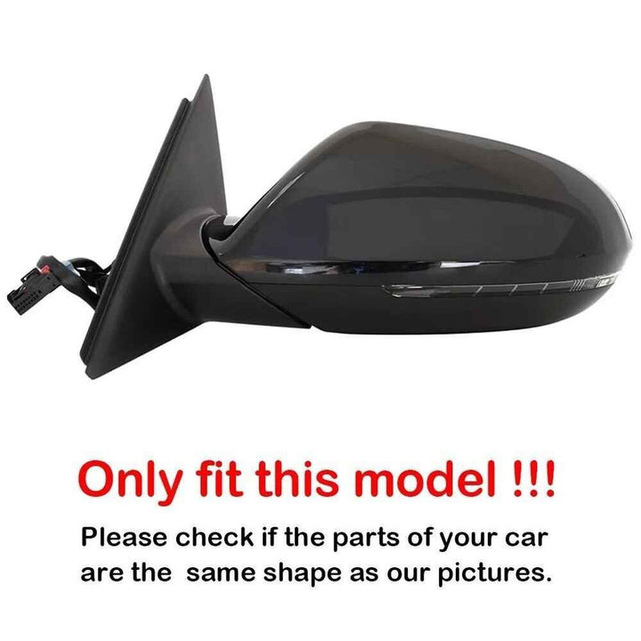 Car Craft Compatible With Audi A6 C7 S6 Rs6 2012-2018 Side Rear View Case Wing Cap Shell Housing Mirror Covers 3m Tape Pasting Style Carbon Fiber Look