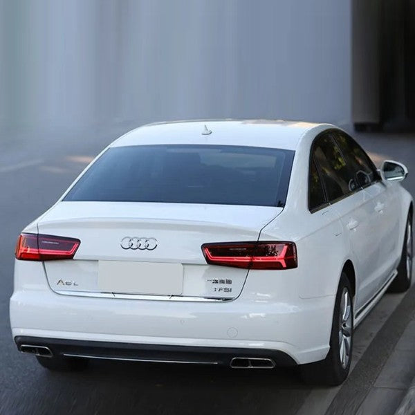 Car Craft Compatible With Audi A6 C7 2011-2016 Car Rear Upgraded Tail Light Lamp Xenon Taillight Retrofit Upgrade Modified Led Drl Hid Light Matrix Style SMOKE - CAR CRAFT INDIA
