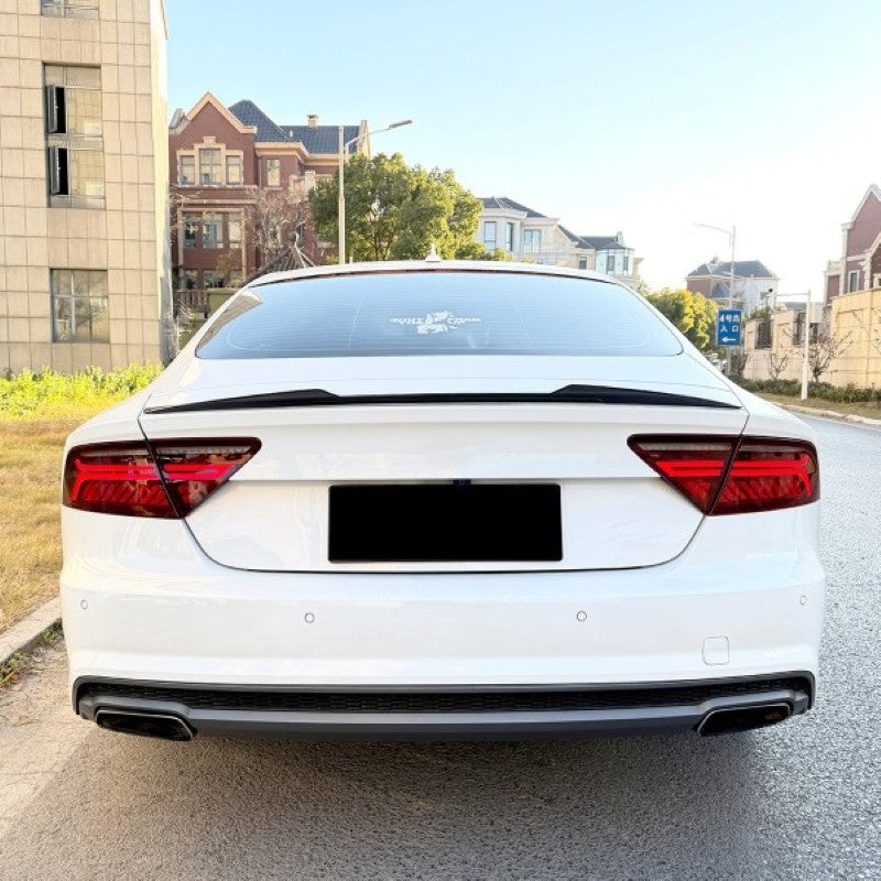 Car Craft Compatible With Audi A7 S7 Rs7 2011-2017 Rear Trunk Wing Boot Roof Lip Spoiler Zst-1432 Gb Glossy Black - CAR CRAFT INDIA