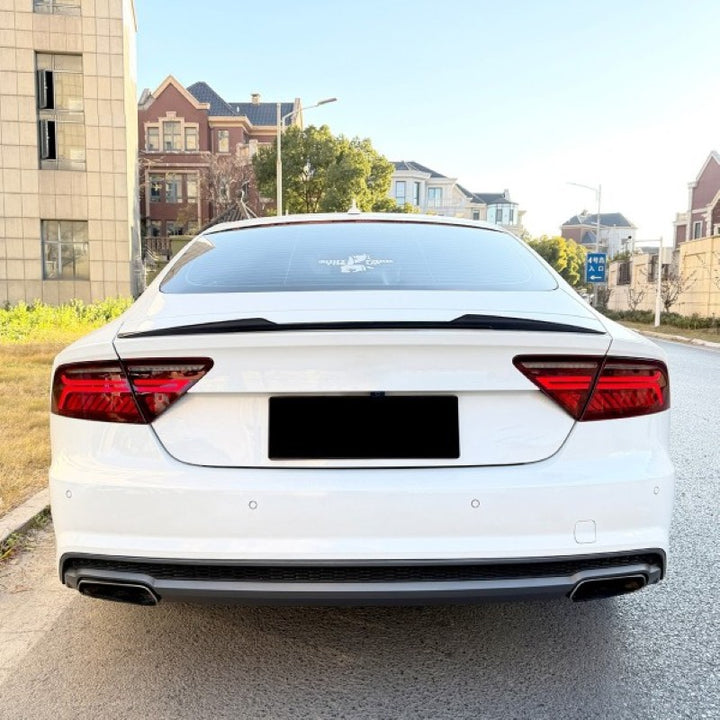 Car Craft Compatible With Audi A7 S7 Rs7 2011-2017 Rear Trunk Wing Boot Roof Lip Spoiler Zst-1432 Gb Glossy Black - CAR CRAFT INDIA