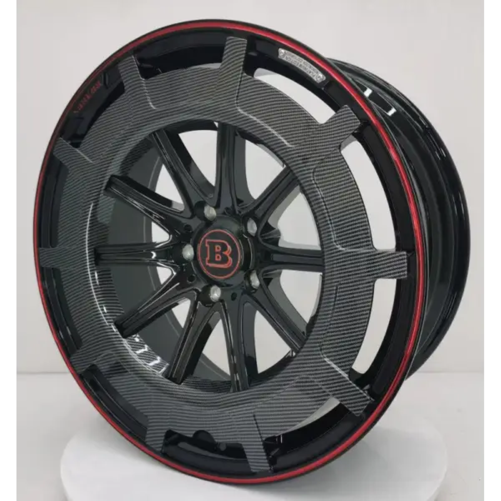 Car Craft Compatible With Mercedes G Class Glc Gle Gls G Wagon W464 W463 W465 W254 X254 W166 X166 W167 X167 Forged Alloy Wheel Macwheel Rim Brabus Bbs Style Front 22x10.5 Rear 22x11.5 Et Front 50 Rear 47 Pcd 5/112 Cb 66.6 22 Inch Real Dry Carbon Fiber