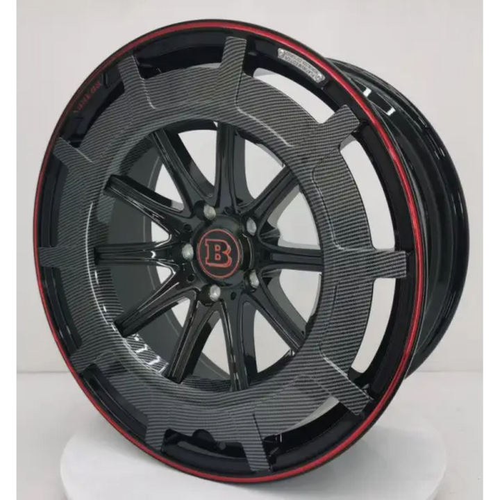 Car Craft Compatible With Mercedes G Class Glc Gle Gls G Wagon W464 W463 W465 W254 X254 W166 X166 W167 X167 Forged Alloy Wheel Macwheel Rim Brabus Bbs Style Front 22x10.5 Rear 22x11.5 Et Front 50 Rear 47 Pcd 5/112 Cb 66.6 22 Inch Real Dry Carbon Fiber