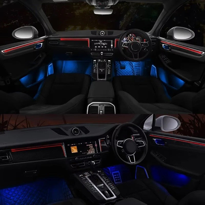 Car Craft Compatible With Porsche Cayenne 958 2010-2017 Symphony Dynamic Center Control Door Led Decoration Atmosphere Lamp Interior Illuminated Lamp Ambient Starlight Light 26 In 1 Rhd - CAR CRAFT INDIA