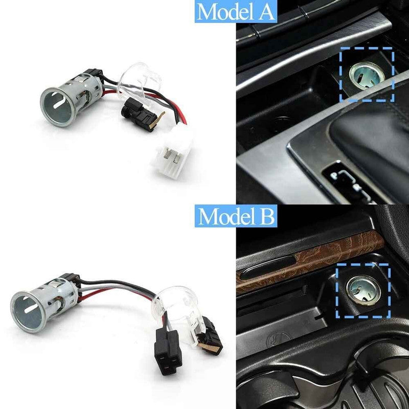 Car Craft Compatible With Mercedes A B C S Class W176 13-18 W246 11-19 W205 15-21 W221 08-12 Ml Gl Gle Gls W166 12-19 Cla W117 13-19 Gla W156 15-19 Charging Cigarette Cigar Lighter Socket Plug Mount B 0009063800