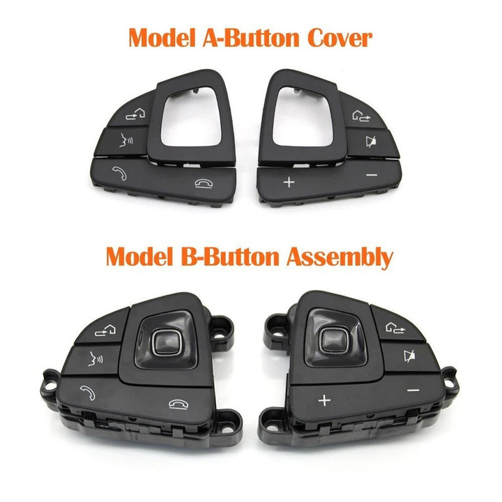 Car Craft Compatible With Mercedes Benz E Class W213 Sedan 2016-2018 E Class W238 Coupe Cabriolet 2016-2018 Car Steering Wheel Switch Control Button Cover 0999056400-a Left Black Assembly B CC-10647