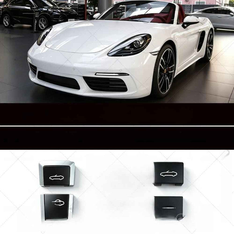 Car Craft Compatible With Porsche 718 2016-2023 911 2012-2018 Boxster 2013-2015 Car Roof Armrest Console Dashboard Ceiling Skylight Button Convertible Switch Button Open With Silver - CAR CRAFT INDIA