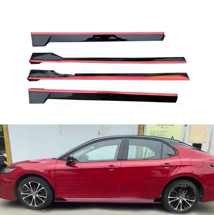 Car Craft Compatible With Toyota Camry 2018-2022 Side Skirt Splitter Trim Running Board Carbon Fiber Look CC-11489 - CAR CRAFT INDIA