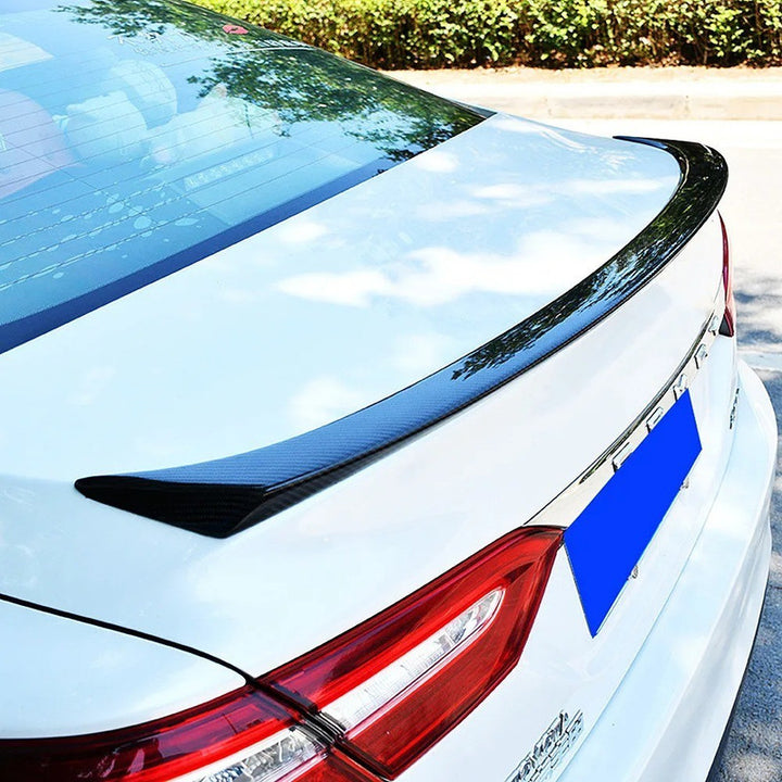 Car Craft Compatible With Toyota Camry 2018-2022 Rear Trunk Wing Boot Lip Wing Roof Spoiler Oem Style Carbon Fiber Look