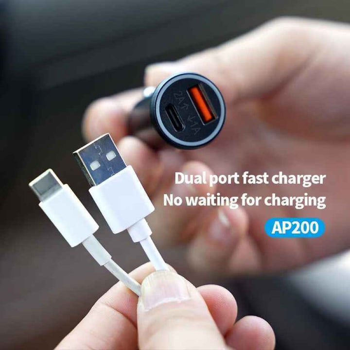 Car Craft Compatible With Car Charger Gps Trackers Finder With Sim Card Location With Automobile Cigarette Lighter Audio Live Tracking For Iphone Type C 2a Ap200 CC-9373 - CAR CRAFT INDIA
