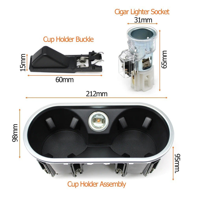 Car Craft Compatible With Porsche Cayenne 7p5 958 92a 2011-2017 Car Center Console Cigar Cigarette Lighter 95b857273