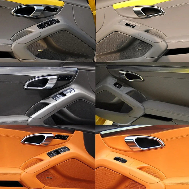 Car Craft Compatible With Porsche Cayman Boxster 981 2013-2016 718 982 2017-2023 911 991 2012-2018 Car Interior Inner Door Handle Cover Trim Luxor Beige Right 981555534004h0-c - CAR CRAFT INDIA