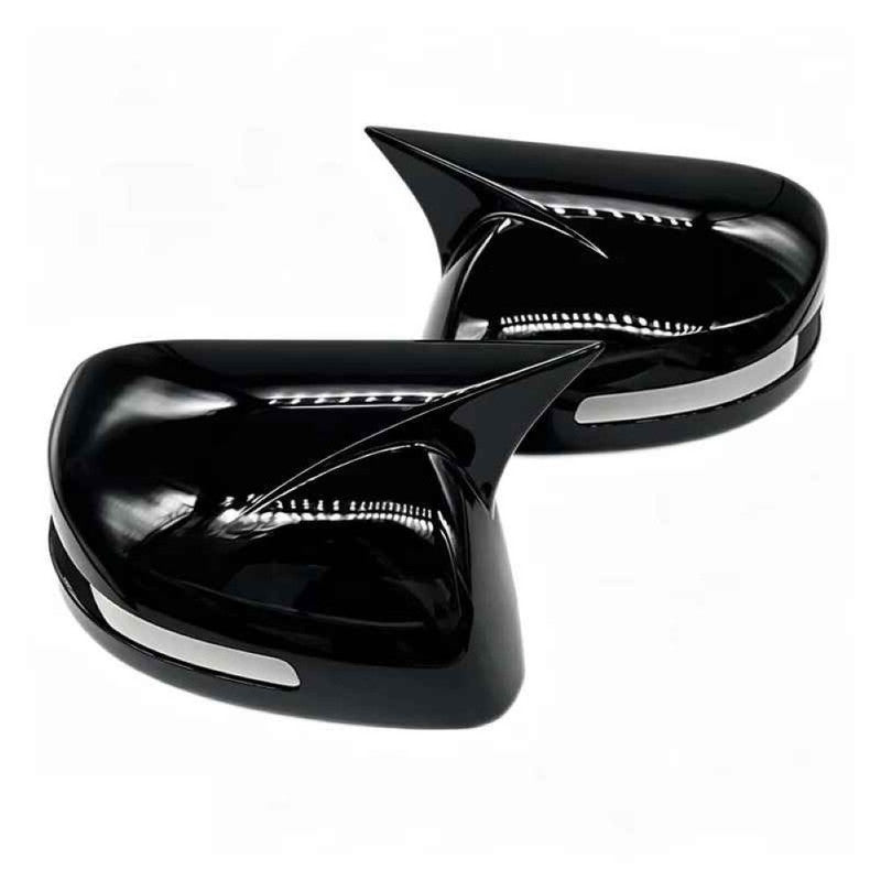 Car Craft Compatible With Honda Civic 2012-2015 Side Rear View Case Wing Cap Shell Housing Mirror Covers 3m Tape Pasting Style Without Mirror Light Usa Glossy Black CC-11534