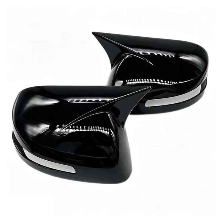 Car Craft Compatible With Honda Civic 2012-2015 Side Rear View Case Wing Cap Shell Housing Mirror Covers 3m Tape Pasting Style Without Mirror Light Usa Glossy Black CC-11534