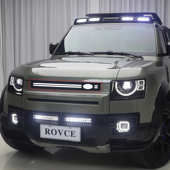 Car Craft Compatible With Land Range Rover Defender 90 110 130 L663 2020-2026 Front Show Grill Led Light Long - CAR CRAFT INDIA