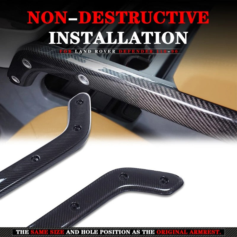 Car Craft Compatible With Range Land Rover Defender 90 110 130 L663 Lr129997 2020+ Car Interior Trim Set Center Console Aremest Panel Side Trim Strips Carbon Fiber Look - CAR CRAFT INDIA