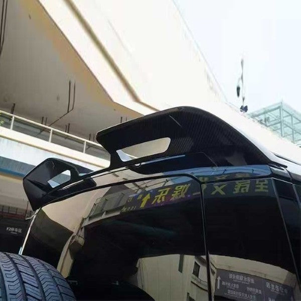 Car Craft Compatible With Land Range Rover Defender 90 110 130 2020-2026 L663 Rear Trunk Roof Wing Spoiler Lip Splitter Rock Style Kt Design Glossy Black - CAR CRAFT INDIA