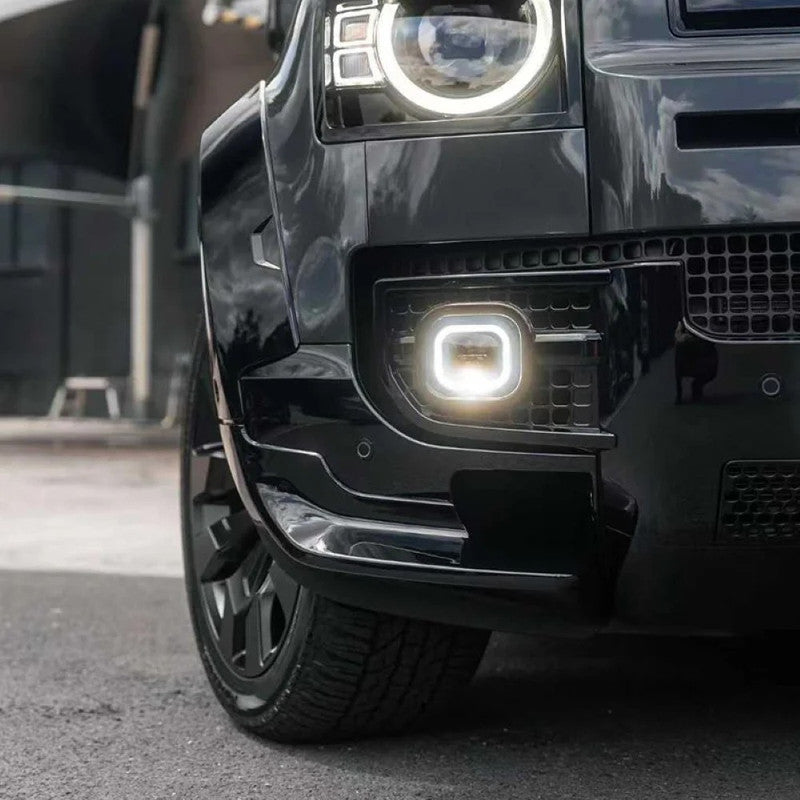 Car Craft Compatible With Range Land Rover Defender L663 2020-2025 90 110 130 Upgrade Convertion Bodykit Urban U Style Front Bumper Lip Splitter Skirt Trim