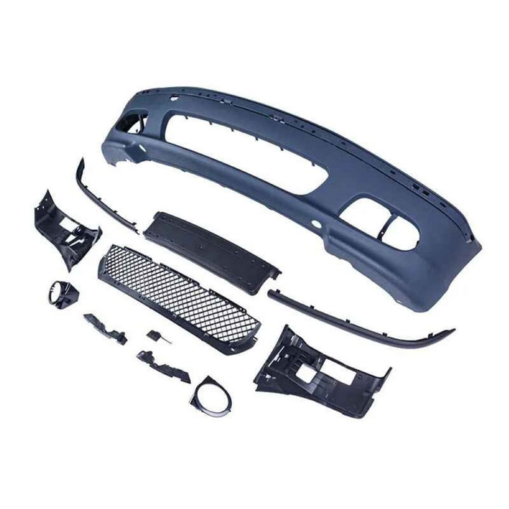 Car Craft Compatible With Bmw 3 Series E46 1998-2004 Front Bumper Upgrade Convert To M Sport Mt M Tech Bodykit Bumper With Fog Hole Mesh - CAR CRAFT INDIA