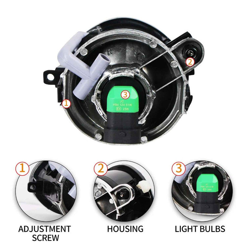 Car Craft Compatible With Bmw 3 Series E46 1998-2004 Front Bumper Fog Lamp Light M Sport Mt M3 M5 Bumper