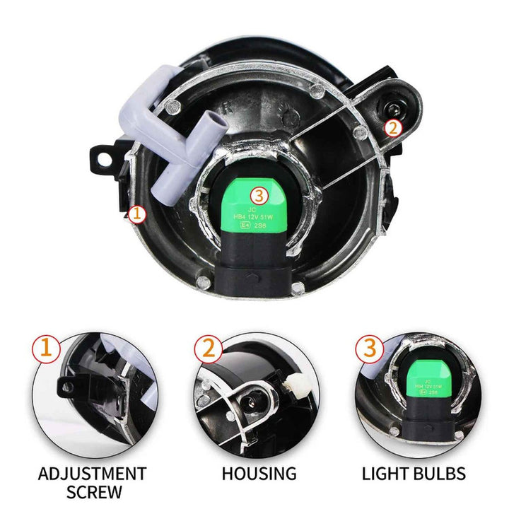 Car Craft Compatible With Bmw 3 Series E46 1998-2004 Front Bumper Fog Lamp Light M Sport Mt M3 M5 Bumper