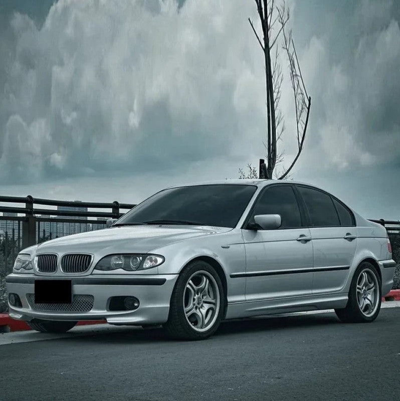 Car Craft Compatible With Bmw 3 Series E46 Lci 2001-2004 Upgrade Front Bumper Show Grill Diamond Chrome Black 4 Door - CAR CRAFT INDIA