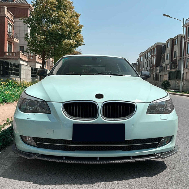 Car Craft Compatible With Bmw 5 Series E60 2008-2010 Standard Front Bumper Lip Splitter Skirts Zst-1141 Gb Glossy Black